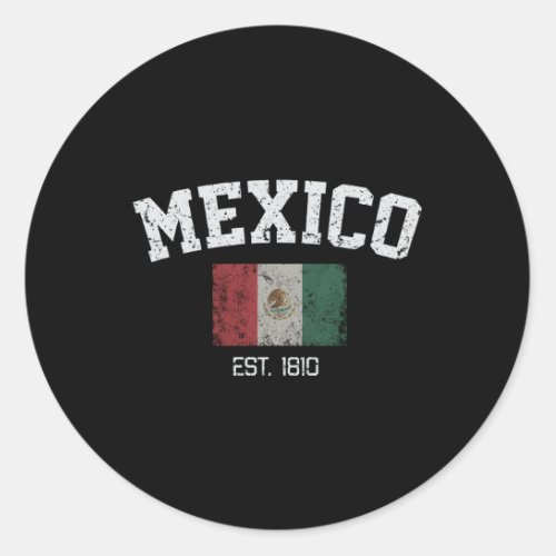 Mexico City Est 1810 Classic Round Sticker