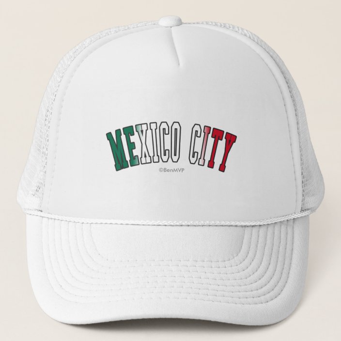 Mexico City in Mexico National Flag Colors Hat