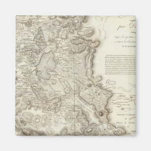 Mexico city map magnet