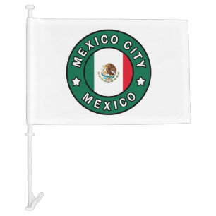 Mexico City Mexico Car Flag