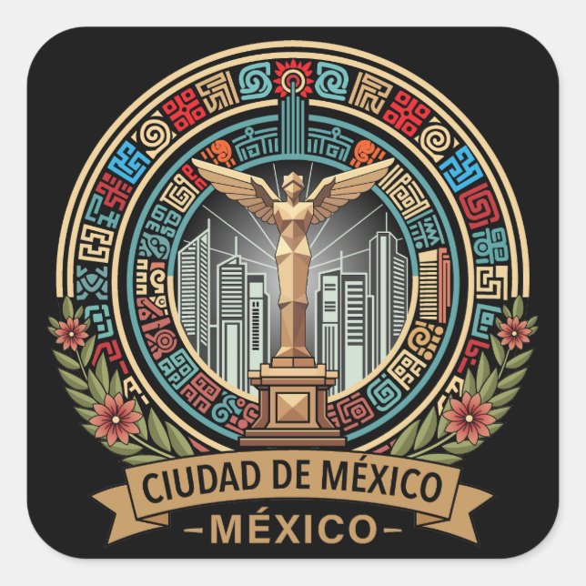 Mexico City Mexico Central America Square Sticker (Front)