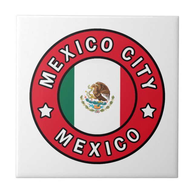 Mexico City Mexico Ceramic Tile (Front)