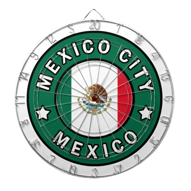 Mexico City Mexico Dartboard (Front)