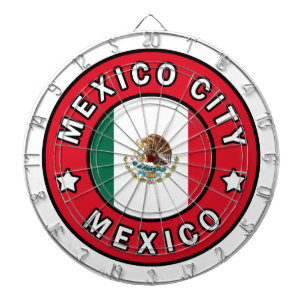 Mexico City Mexico Dartboard With Darts
