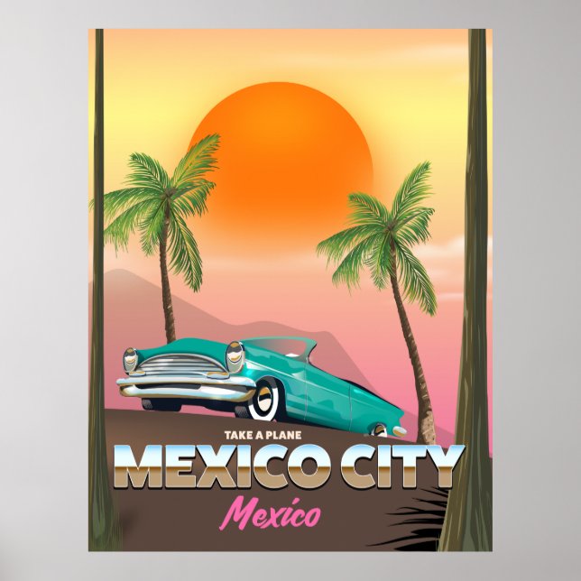 Mexico City , mexico holiday poster (Front)