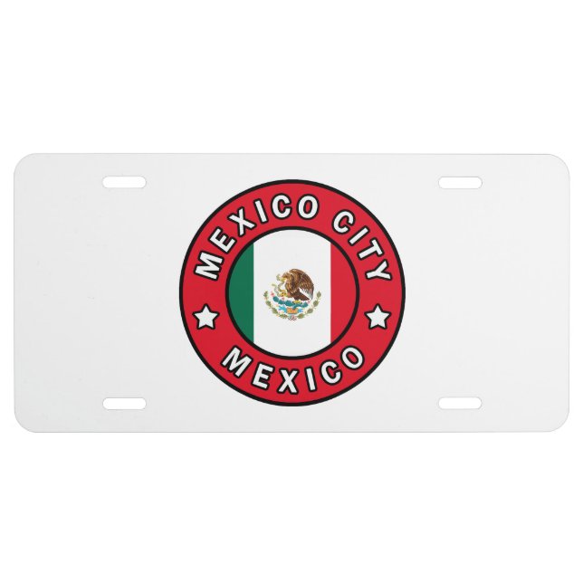 Mexico City Mexico License Plate (Front)