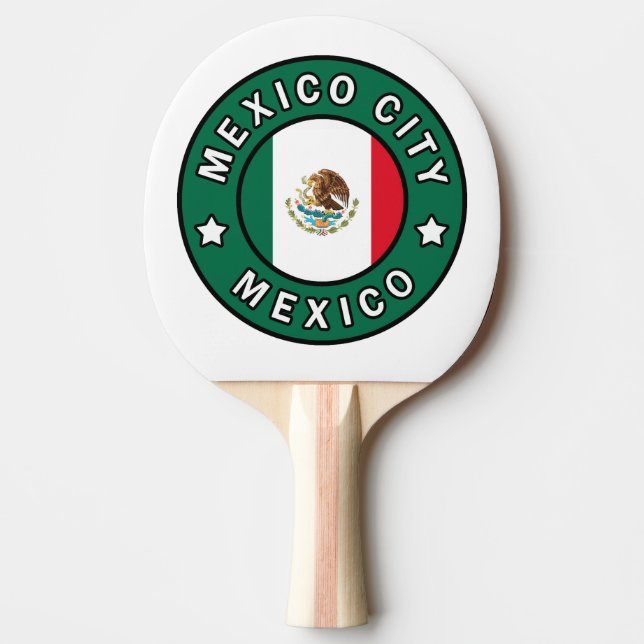Mexico City Mexico Ping Pong Paddle (Front)