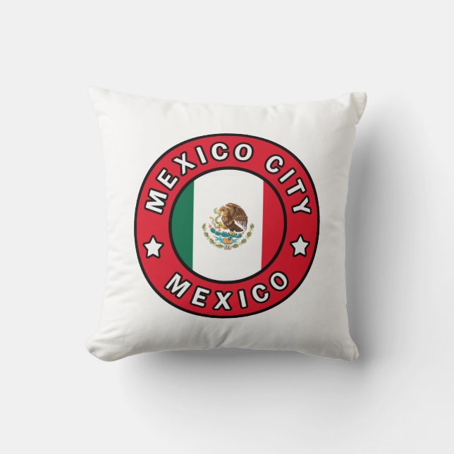 Mexico City Mexico Throw Pillow (Front)