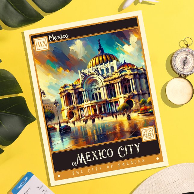 Mexico City, Mexico | Vintage Painting Postcard (Creator Uploaded)
