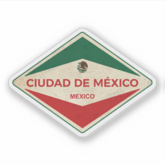 Mexico City Mexico Vintage Sticker