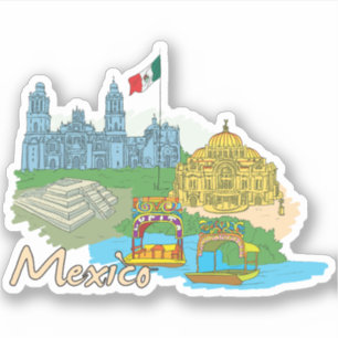 Mexico city sticker