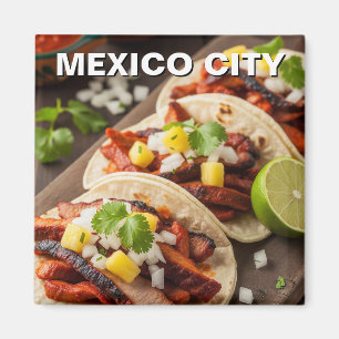 Mexico City Tacos al pastor Magnet