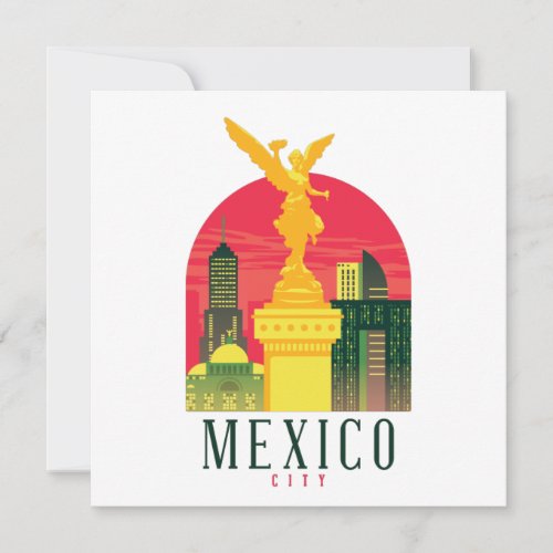 Mexico City Vintage Greeting Card