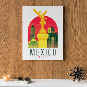 Mexico City Vintage  Poster
