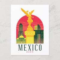 Mexico City Vintage Travel Postcard