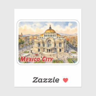 Mexico City Watercolor Sticker