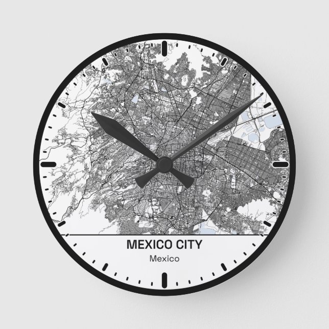 Mexico Clock City Line Art (Front)