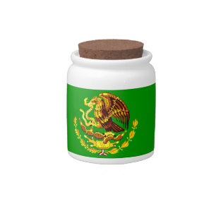 Mexico COA Gold Candy Jar