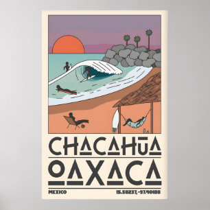 Mexico Coastal Art Print Chacahua Surf Scene
