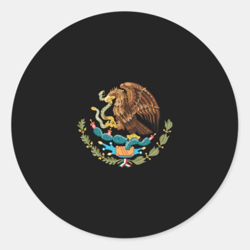 Mexico Coat of Arms Classic Round Sticker