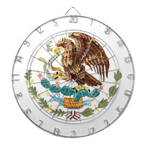 Mexico Coat of Arms Flag Dartboard