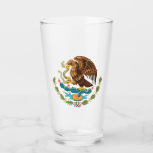 Mexico Coat of Arms - Flag of Mexico Glass