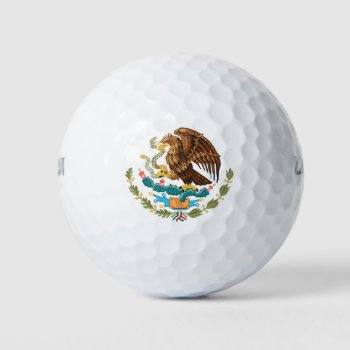 Mexico Coat Of Arms - Flag Of Mexico Golf Balls by FlagGallery at Zazzle