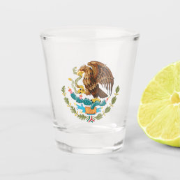 Mexico Coat of Arms - Flag of Mexico Shot Glass
