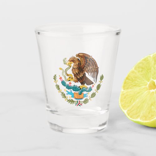 Mexico Coat of Arms _ Flag of Mexico Shot Glass