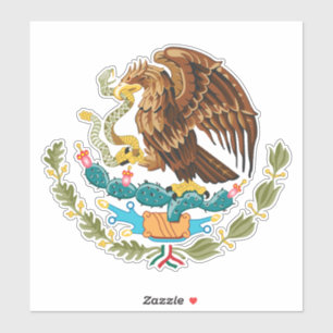 Mexico Coat of Arms - Flag of Mexico Sticker