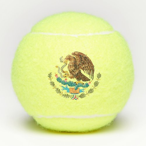 Mexico Coat of Arms _ Flag of Mexico Tennis Balls