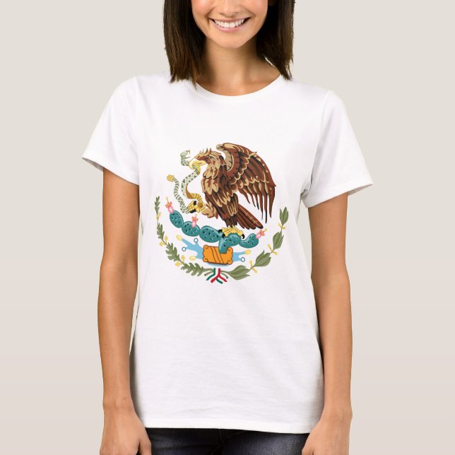 Mexico Coat of Arms Ladies Petite T-shirt (Front)