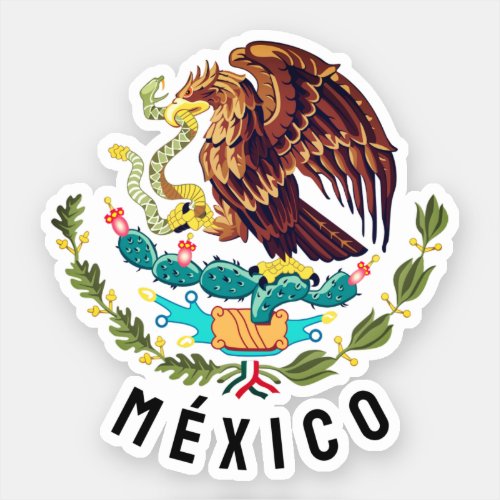 Mexico coat of arms sticker