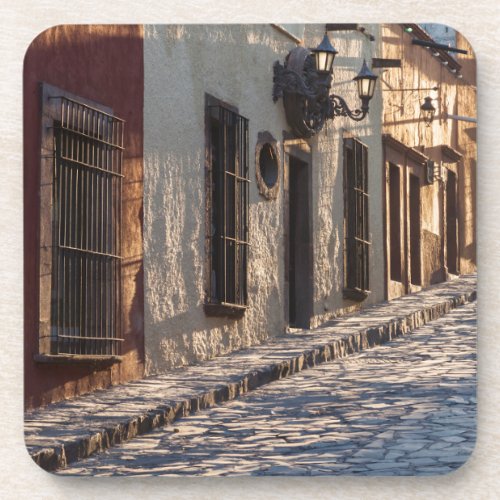 Mexico Cobblestone Street Beverage Coaster