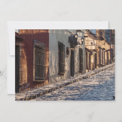 Mexico Cobblestone Street Thank You Card