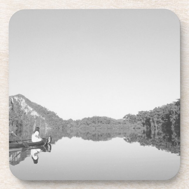 Mexico, CONANP park ranger patrols with his son Drink Coaster (Front)
