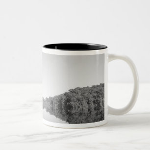 Mexico, CONANP park ranger patrols with his son Two-Tone Coffee Mug