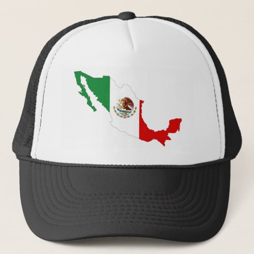 mexico country flag map shape mexican trucker hat
