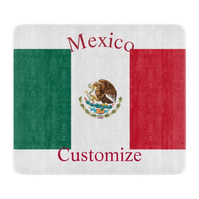 Mexico Country Flag Thunder_Cove Cutting Board (Front)