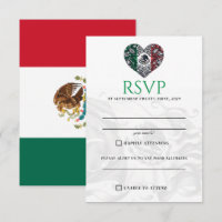 Mexico Couple RSVP Card