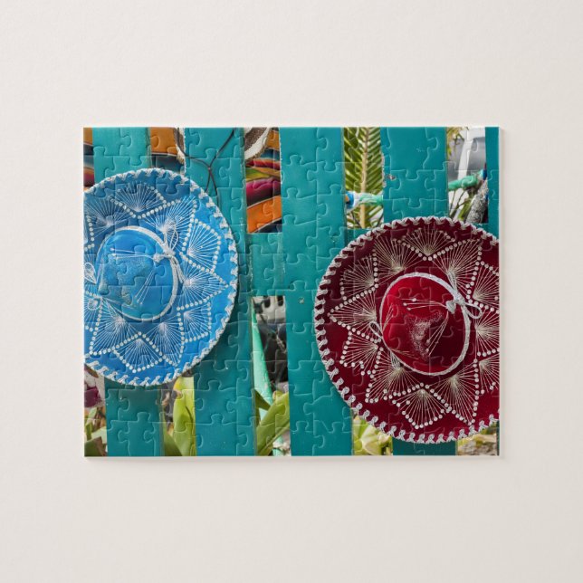 Mexico, Cozumel. Souvenirs in Isla de Cozumel Jigsaw Puzzle (Horizontal)