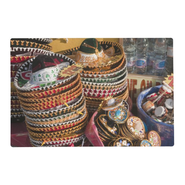 Mexico, Cozumel. Souvenirs in Isla de Cozumel Placemat (Front)