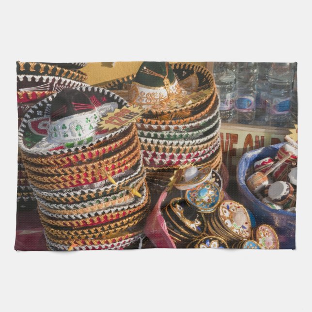 Mexico, Cozumel. Souvenirs in Isla de Cozumel Towel (Horizontal)