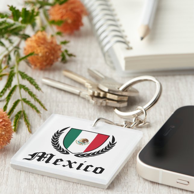 Mexico Crest Keychain (Front Right)