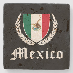 Mexico Crest Stone Coaster