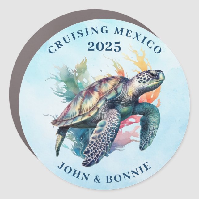 Mexico Cruise Decor Door Personalized Magnet (Front)