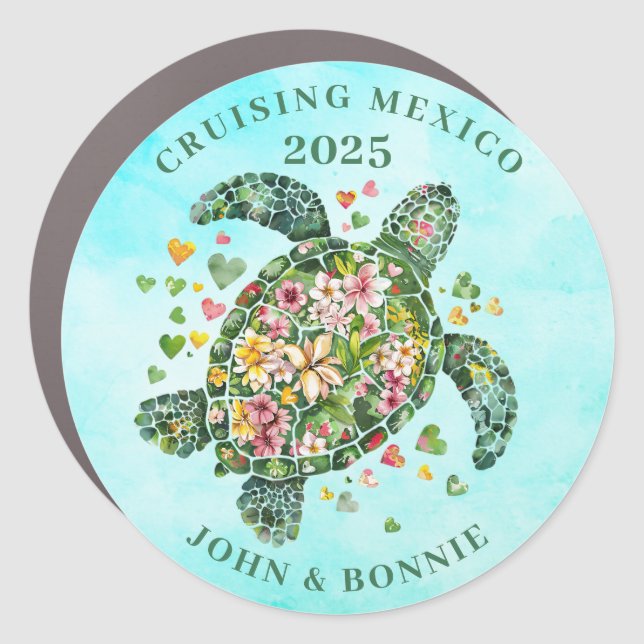 Mexico Cruise Decor Door Personalized Magnet (Front)