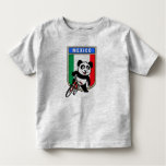 Mexico Cycling Panda Toddler T-shirt at Zazzle