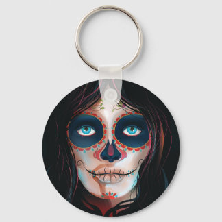 Mexico Day of the Dead Vacation print Keychain