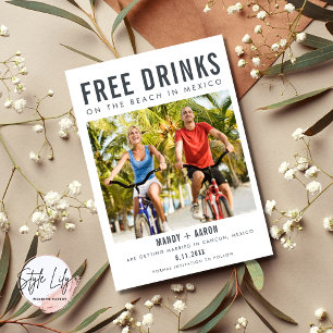 Mexico Destination Wedding Photo Save The Date